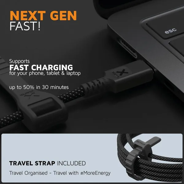 USB-kaabel Xtorm CX3071 Must 1,5 m
