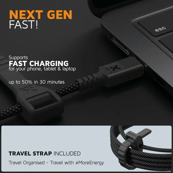 USB Kabelis Xtorm CX3091 Melns 1,5 m