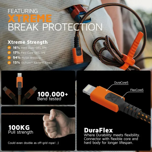 USB laidas Xtorm CXX2001 Oranžinė