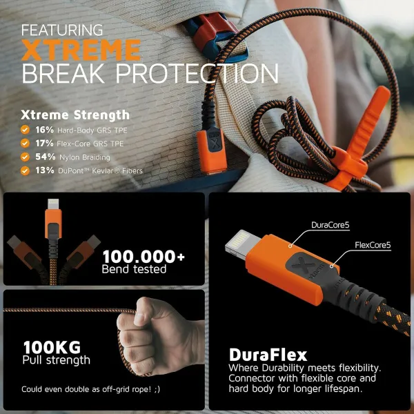 USB-kaabel Xtorm CXX2002 Oranž