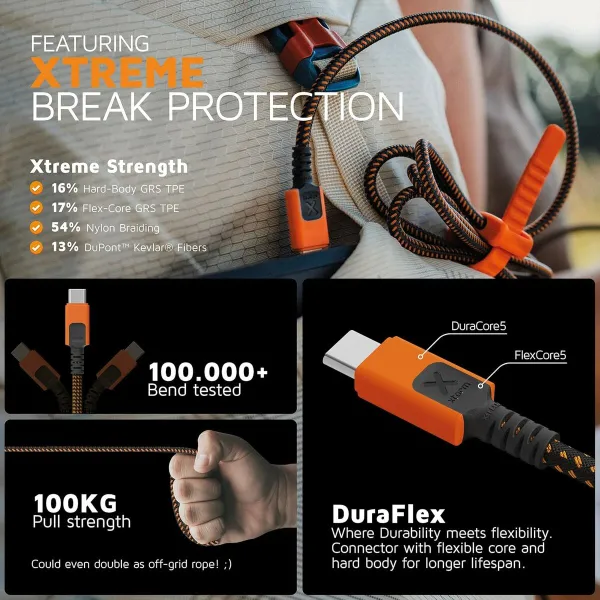 USB-kaabel Xtorm CXX2006 Oranž