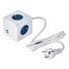 Kuubik mitme pistikuga Allocacoc PowerCube Extended USB Type E Sinine (1,5 m)