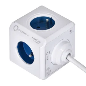 Kuutio monitoimiliittimillä Allocacoc PowerCube Extended USB Type E Sininen (1,5 m)