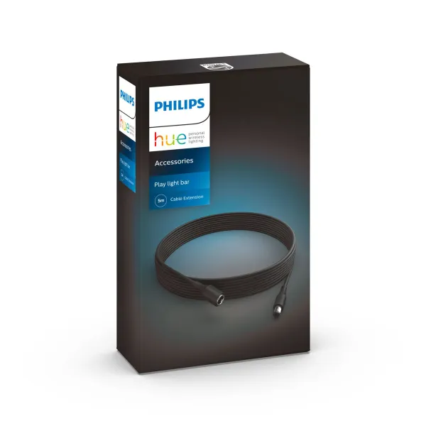 Pikendusjuhe Philips   5 m Must