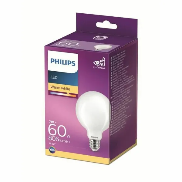 LED Spuldze Philips Equivalent 60 W Balts E E27 (2700 K)