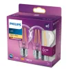 LED lemputė Philips Classic 60 W Balta E E27 (2700 K) (2 vnt.)