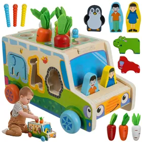 Sorteerija – puidust autoke Kruzzel 26250
