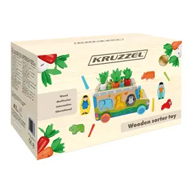 Sorteerija – puidust autoke Kruzzel 26250