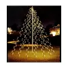 LED aizkaru gaismas Melns Silts balts