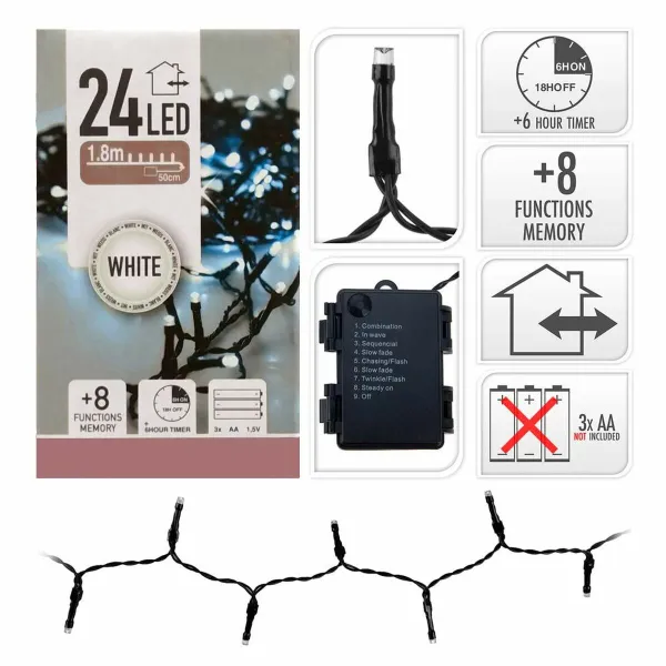 LED-valokranssi 2,3 m 1,8 m