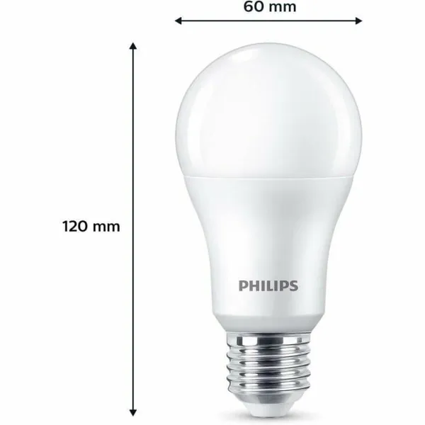 LED lamp Philips A67 White E 100 W E27 3 Units (4000 K)