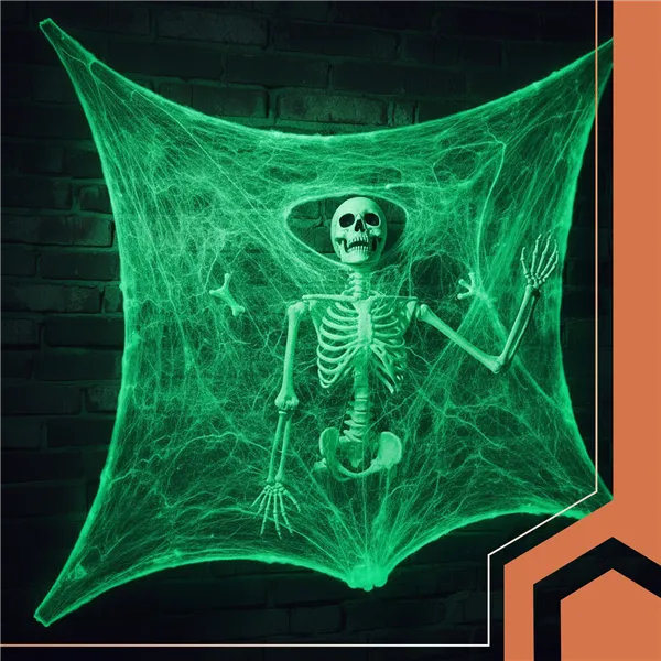 Glow-in-the-Dark Spiderweb Ruhhy 26214