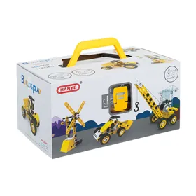 Construction blocks - vehicles 100 pieces ISO TRADE