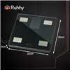 LCD bathroom scale - analytical black Ruhhy 20675