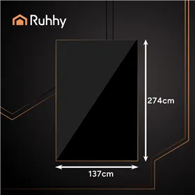 Декоративная фольгированная скатерть черная Ruhhy 26569