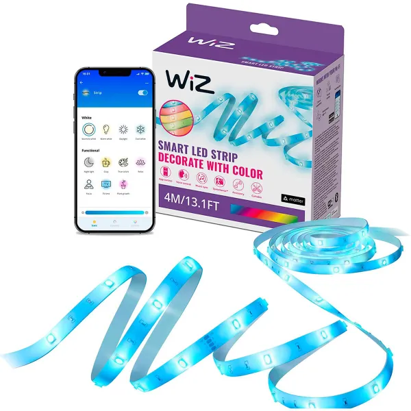 LED ribad Wiz Valge