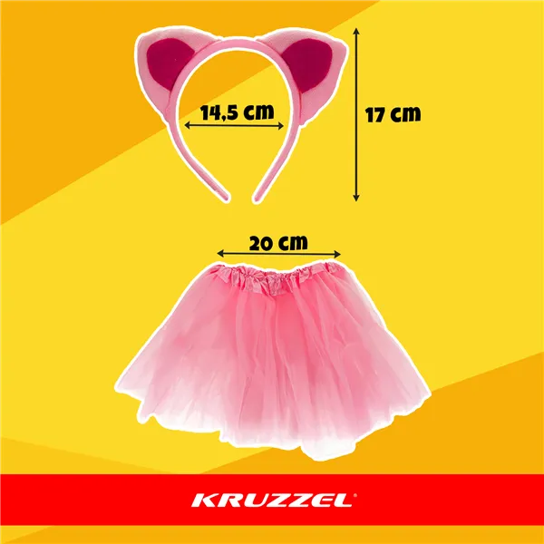 Kačiuko kostiumas - rožinis, 4 dalių, Kruzzel 26517