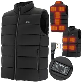 Trizand 26541 šildoma liemenė su USB, L dydžio