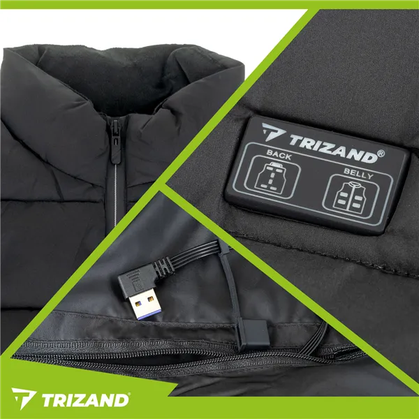 Trizand 26541 šildoma liemenė su USB, L dydžio