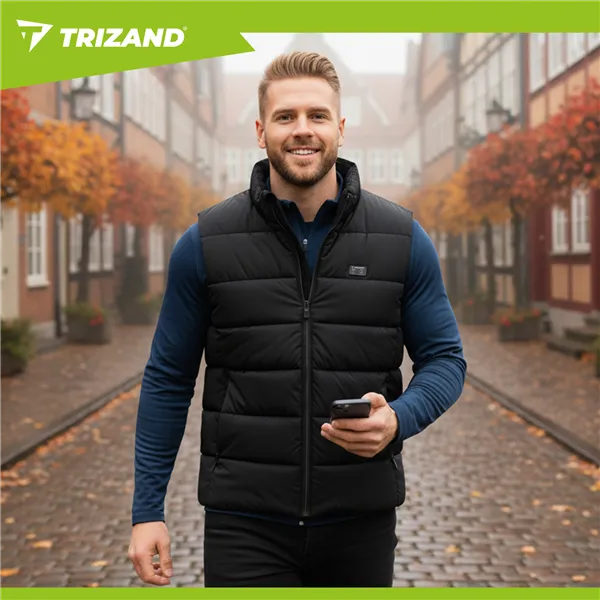 Trizand 26541 šildoma liemenė su USB, L dydžio