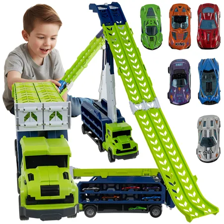 Sunkvežimis - čiuožykla su 6 automobiliais 26527