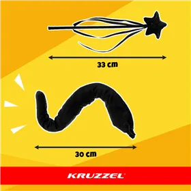 7 dalių katės kostiumas - juodas Kruzzel 26745