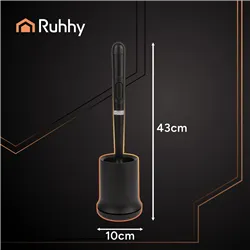 Silicone bathroom brush black Ruhhy 25882