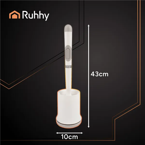 Силиконовая щетка для ванной, белая Ruhhy 25881