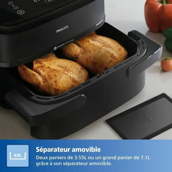 Karstā gaisa fritieris Philips Melns