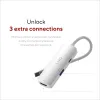 USB Centrmezgls Linq Byelements LQ49031 Balts Pelēks
