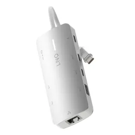 USB Hub Linq Byelements LQ49081 White Grey