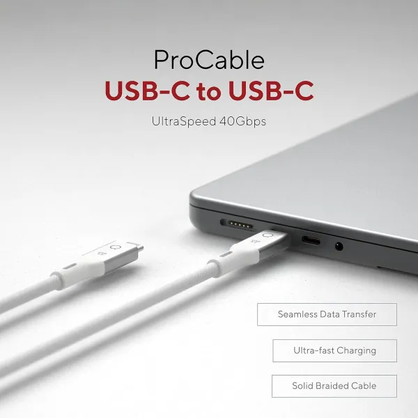 USB Kabelis Linq Byelements LQCU4100 Balts 1 m