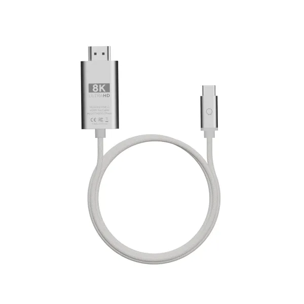 USB Kabelis Linq Byelements LQCCH200 Pelēks 2 m