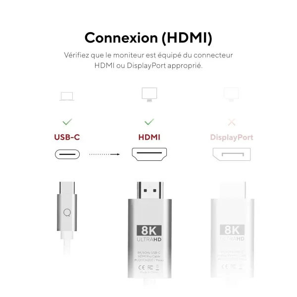 USB Kabelis Linq Byelements LQCCH200 Pelēks 2 m