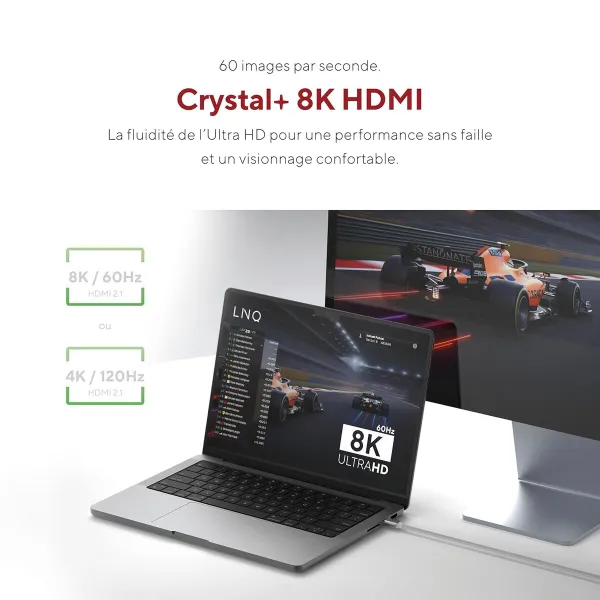 USB-Kaapeli Linq Byelements LQCCH200 Harmaa 2 m