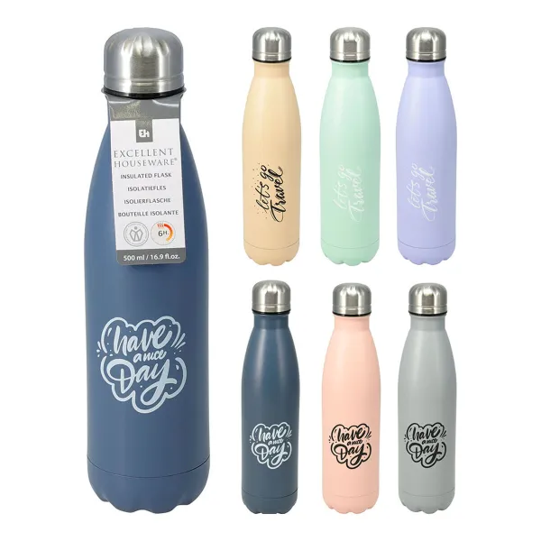 Nerūsējošā Tērauda Blašķe Excellent Houseware 500 ml