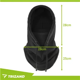 Žieminis šalikas - juodas Trizand 26127