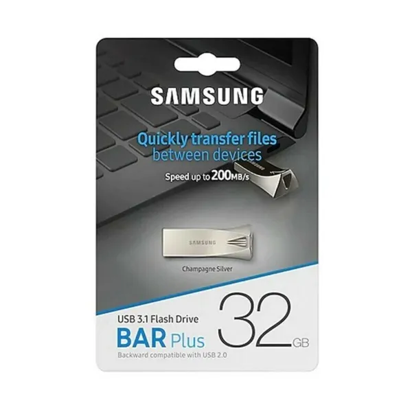 USB-pulk 3.1 Samsung Bar Plus Hõbedane