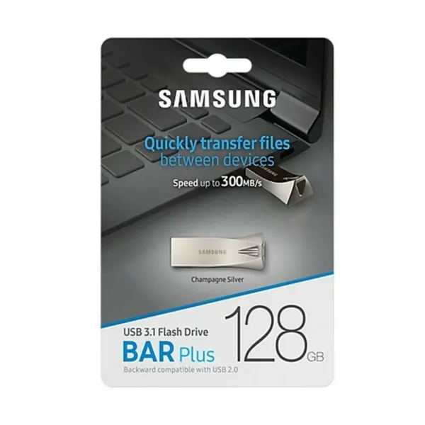 USB-pulk 3.1 Samsung Bar Plus Hõbedane