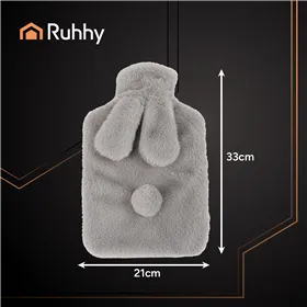 Rubber hot water bottle in a cover 1.8L Ruhhy 26383