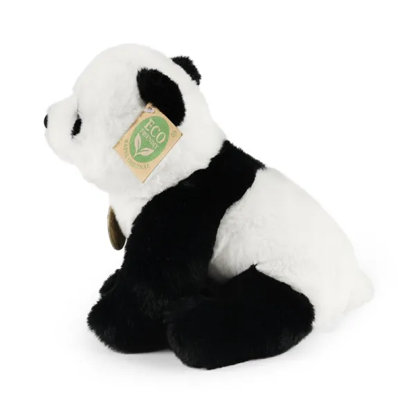 Rappa - Plush Realistic Sitting Panda 23 cm Eco-Friendly Soft Collection
