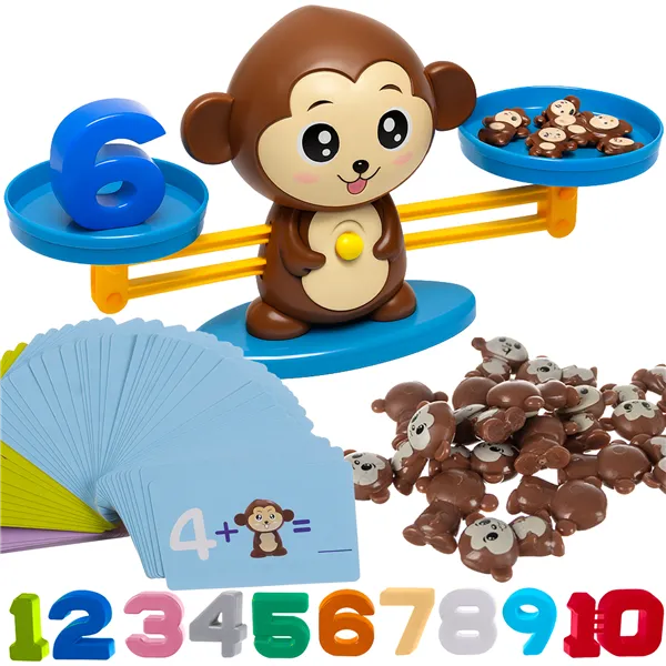 Ruhhy 26630 Monkey Balance Scale Educational Game