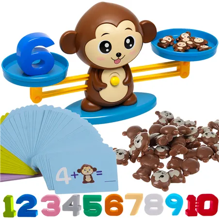 Ruhhy 26630 Monkey Balance Scale Educational Game