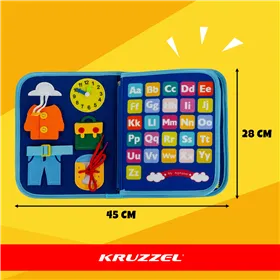 Manipulative book - blue Kruzzel 26881