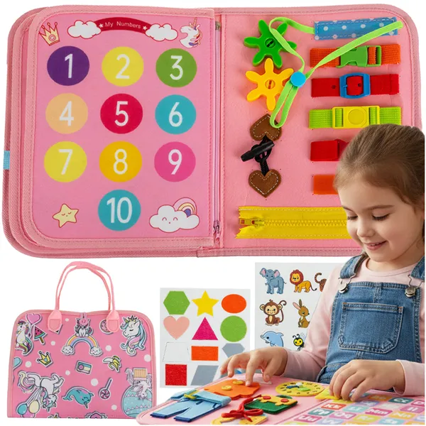 Manipulative book - pink Kruzzel 26880