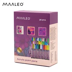 Akrila marķieri – 36 gab. komplekts Maaleo 25813