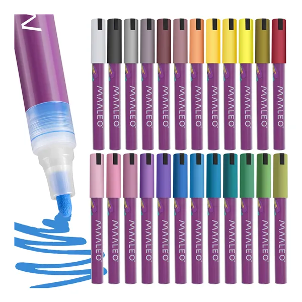 Acrylic markers - set of 24 Maaleo 25790