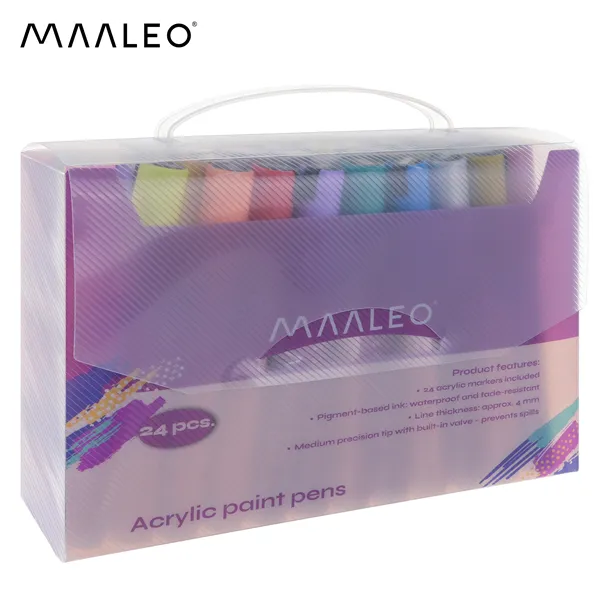 Acrylic markers - set of 24 Maaleo 25790