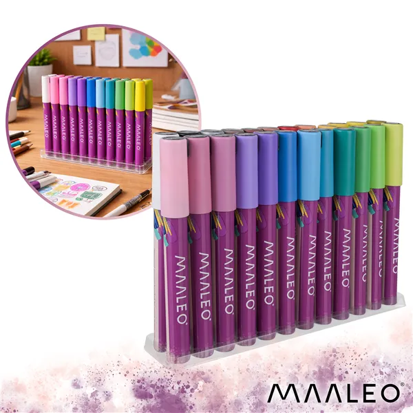Acrylic markers - set of 24 Maaleo 25790