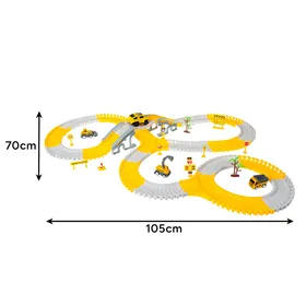 Car track with cars 26539